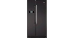 Haier HRF628DN6 American Fridge Freezer Obsidian Black